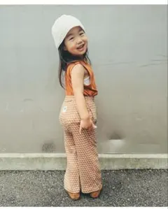 【ほぼ未使用】&mignon ロングパンツ 90cm 110cm 2set