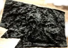 大きなフェイクファー　黒　ブラック　使用前が約145×110㎝