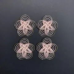 水引　梅結び　透かし　5本どり　4個