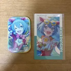 プロセカ ワンダーランズ×ショウタイム 初音ミク 缶バッジとカードセット