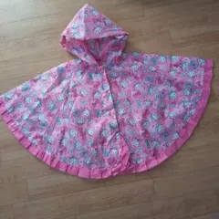 レインポンチョ レインコート　ハローキティ