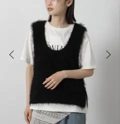 LAKORE ネップフェザーベスト