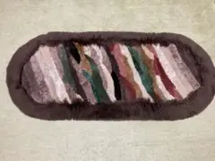 丸八真綿製　HACCINI 室内用玄関マット 45cm x 110cm