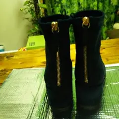 お値下げh&mショートブーツ青