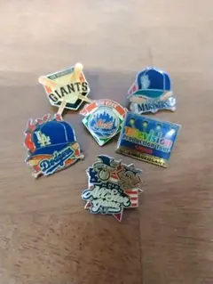 【ドジャース有り！】野球ピンバッジセット