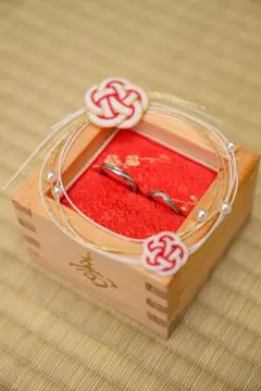 和装　前撮り　リングピロー