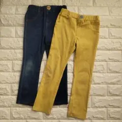 デニム・イエローパンツ2本セット