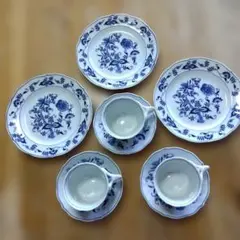 Blue Danube カップ&ソーサー・プレート3組セット