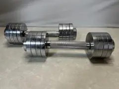 可変式 クロームダンベル 4kg 調整式（2本セット）