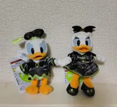 ディズニー　ハロウィン2025　ぬいぐるみバッジ　ドナルド　デイジー