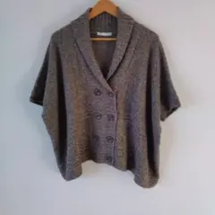 ★【古着】NICOLEwhite 　カーディガン　フリーサイズ　緑系