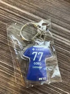 ファジアーノ岡山 川浪選手　77ユニ型キーホルダー