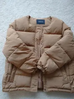 ノーカラーダウン ダウンジャケット