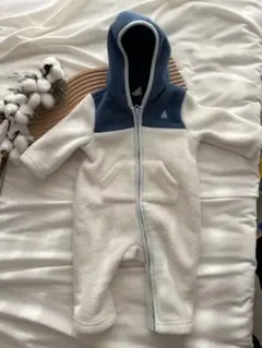 baby gap フリース フード付きロンパース ３〜８ヶ月。一度着用したのみ。