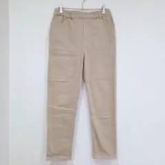 earth music&ecology　ストレートパンツ　Ｍ　伸縮　ウエストゴム