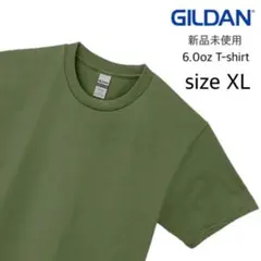 【ギルダン】新品未使用 ウルトラコットン 無地 半袖Tシャツ ミリタリー XL