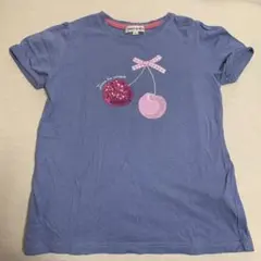 SHOO LA RUE さくらんぼ柄 半袖Tシャツ 120cmのサムネイル