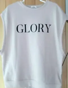 GLORY ロゴ ノースリーブ スウェット