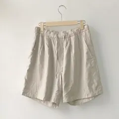 極上の着心地 COMOLI シルクピンストライプショーツ ショートパンツのサムネイル