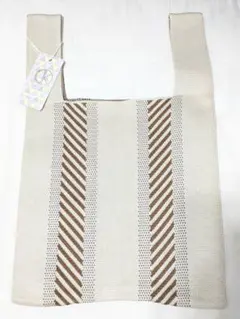 新品未使用！ D.KELLY ディーケリー ニットバッグラージ ベージュ