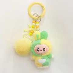 ✨超安✨ ラブブ ぬいぐるみキーホルダー labubu ミクスカラー　１個