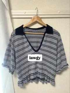 lawgy ボーダーニットトップスのサムネイル