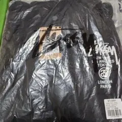★【新品未使用】stussy ワールドツアー パーカー 黒 XL