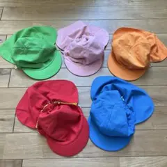 子供用カラー帽子　1点385円・緑のみ300円