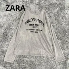 ZARA 長袖 カットソー アリゾナツアー グレーのサムネイル