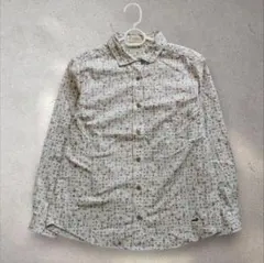 美品 クロコダイル 花柄 シャツブラウス 白 ピンク グリーン