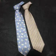 【美品】VALENTINO BERTINI ネクタイ 2本セット　シルク100%