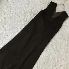 ADAM ET ROPE ノースリーブロングワンピース ブラック F