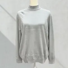 GLOBAL WORK ハイネック 長袖トップス 薄手 M 体型カバー 春秋冬