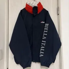 상태좋음 FILA メンズ ジャケット ネイビー レッド アウター 00s 古着