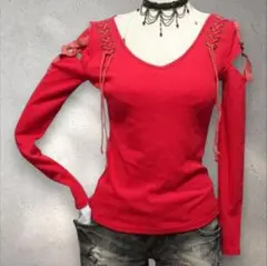 9/30までの出品！■イマージュ肩チラ魅せ開きカットソー