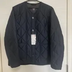 ラスト1点　ユニクロ　パフテックノーカラージャケット　ブラック　M