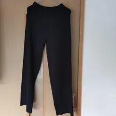 週末値下げブージュルード　新品ブラック ワイドパンツ ゴムウエストニット