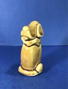 昭和レトロ 可愛い ワンちゃん 楊枝入れ ミニチュア 陶器 人形 犬 駄玩具