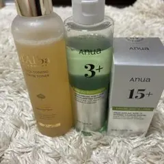 d'Alba トーニングセラムトナー Anua 3+ 15+