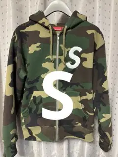 Supreme S Logo Zip Up Hooded Sweatshirt