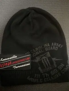 ALPHA INDUSTRIES ニット帽 ビーニー ブラックのサムネイル