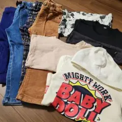 100cm　冬服　長袖　ズボン　トップス