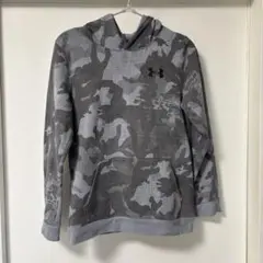 Under Armour グレー迷彩フードパーカー YXL