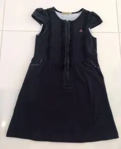 ファミリア   ワンピース　肩フリルカーディガン　2点セット