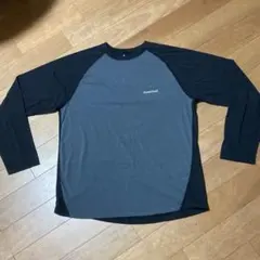 c*4様 mont-bell ウィックロンラグラン長袖Tシャツ グレー/ブラック