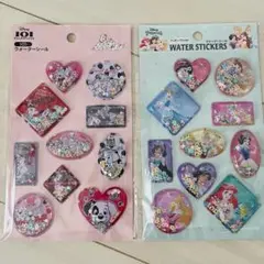 【新品未開封当日発送】ディズニー ウォーターシール2個セット　キラキラ　シール