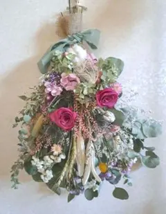 ドライフラワースワッグ