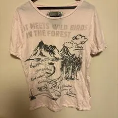 BEAMS HEART Tシャツ ピンク Sサイズ