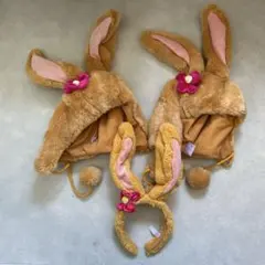 ディズニーリゾート　ミスバニー　ファンキャップ　カチューシャ　3個セット