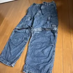 GU x UNDERCOVER デニムコンバーチブルワイドカーゴパンツ　S